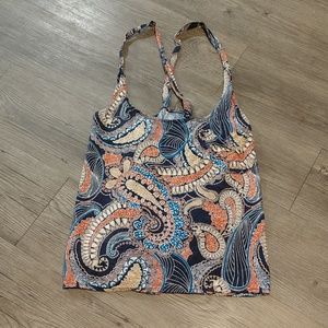 Cross back tank top